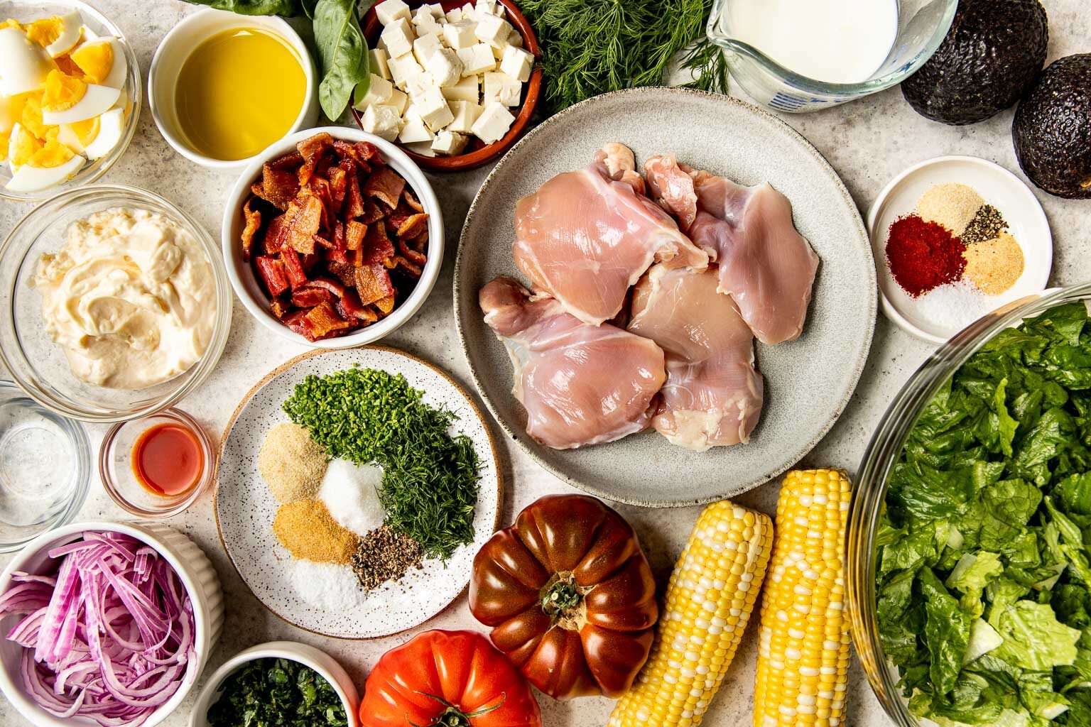 California cobb salad ingredients