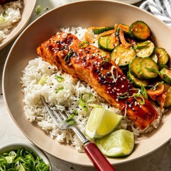 Gochujang glazed salmon