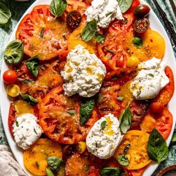 tomato burrata salad
