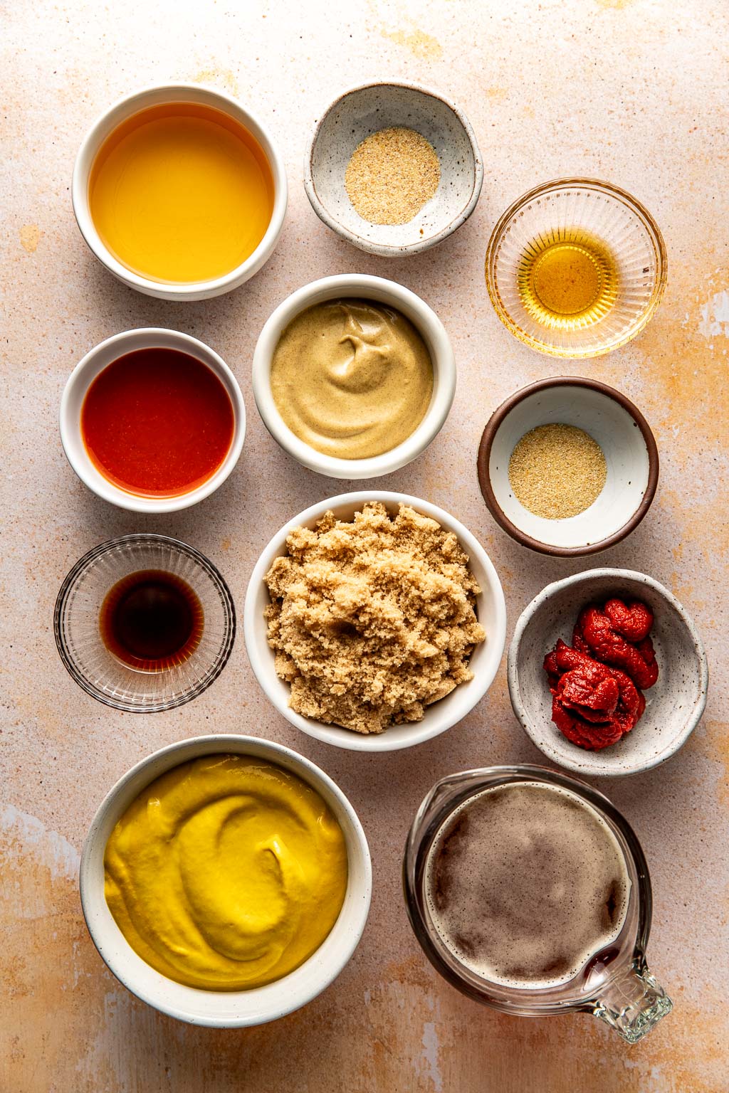 carolina gold bbq sauce ingredients laid out