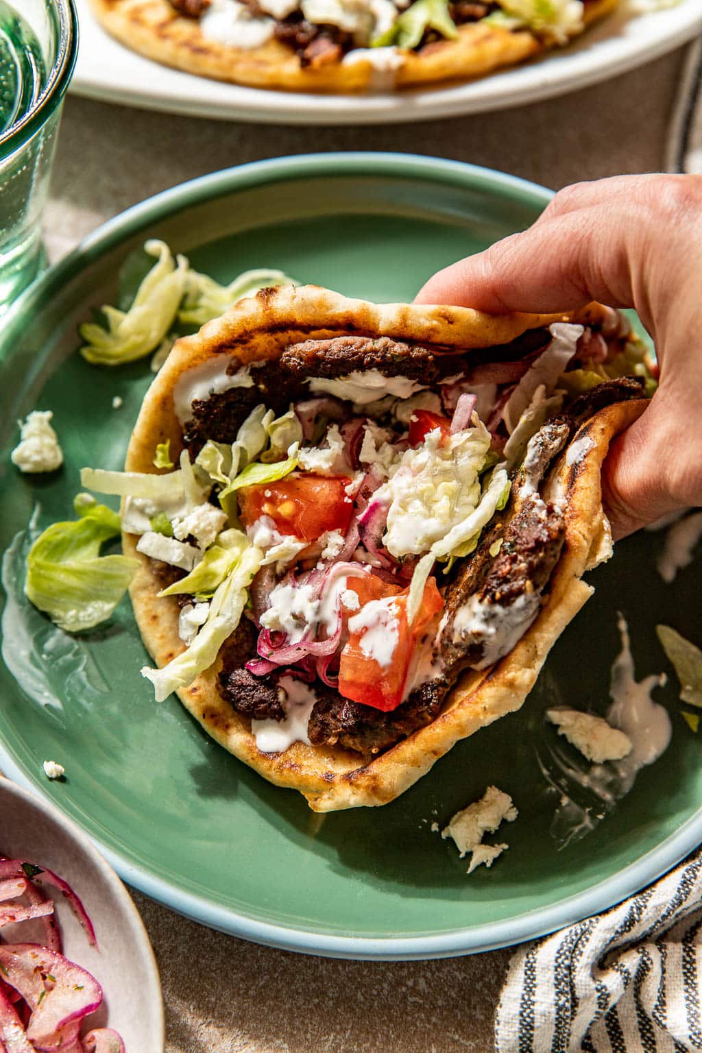 greek style smash burgers