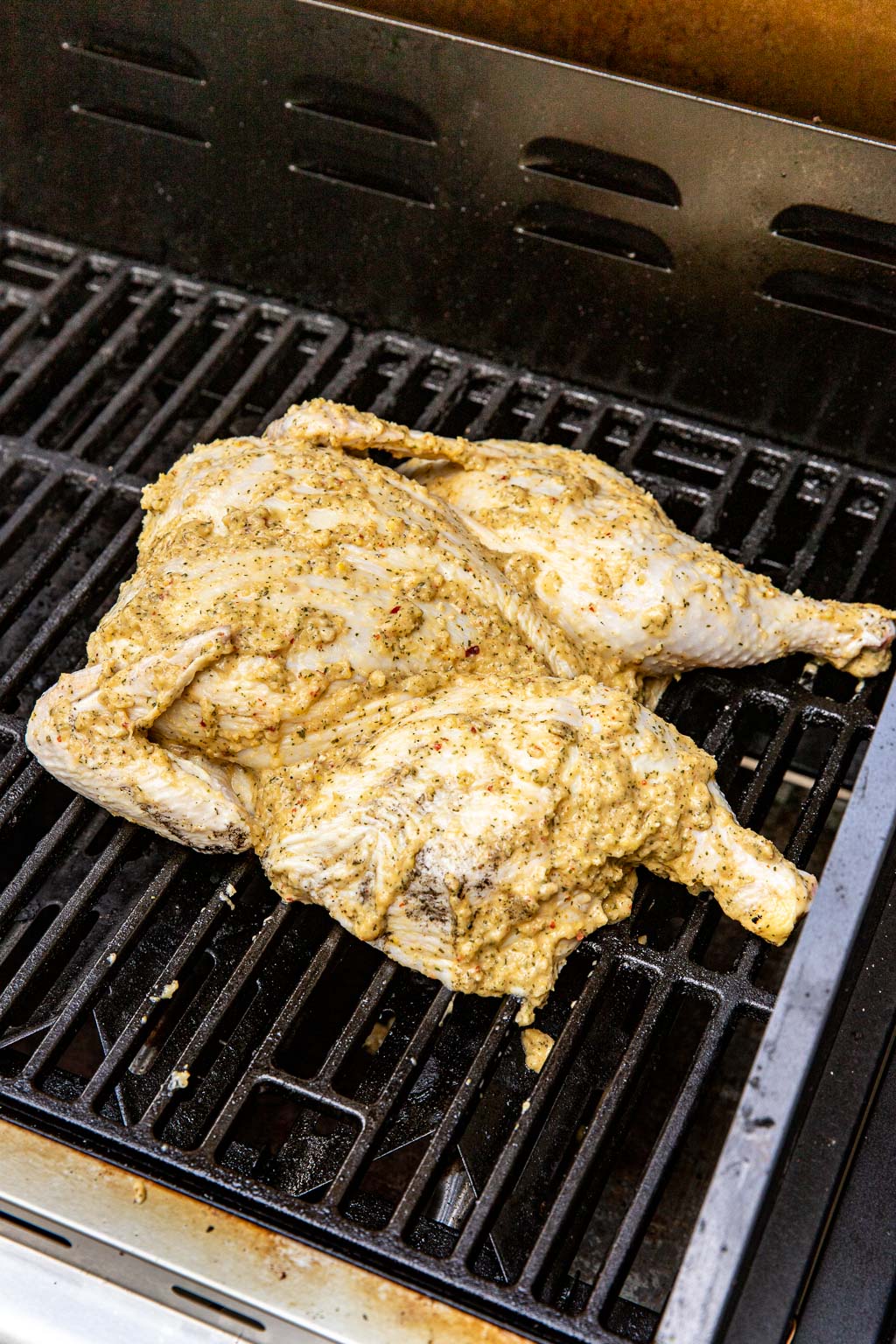 chicken on the grill