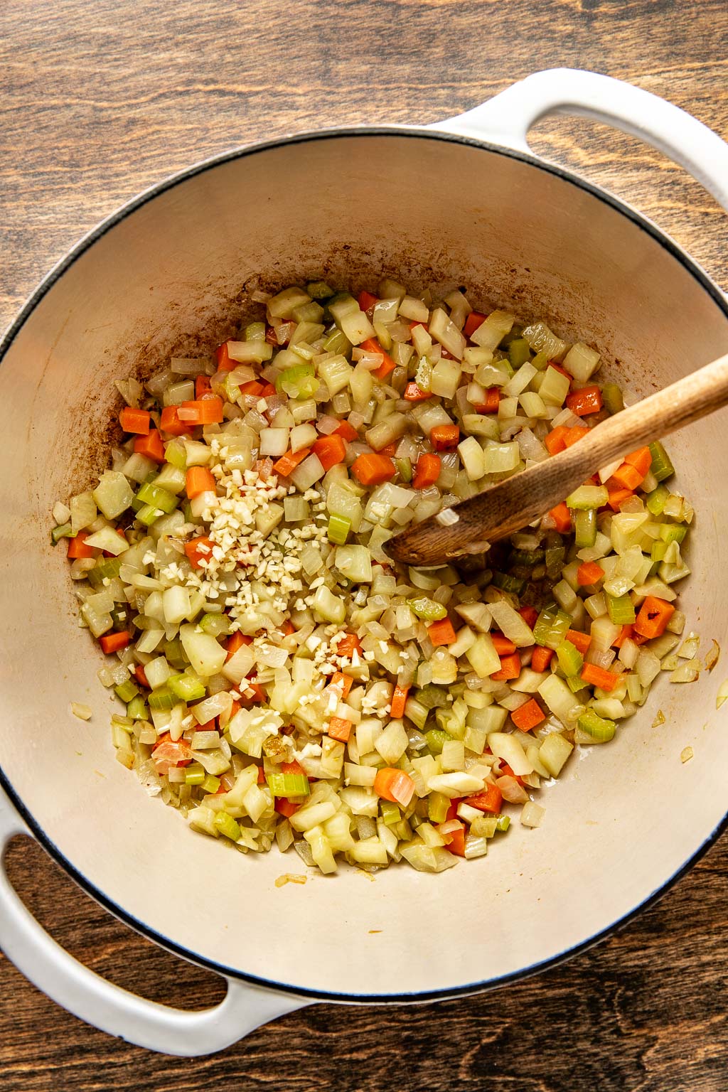 veggies in a dutch oven