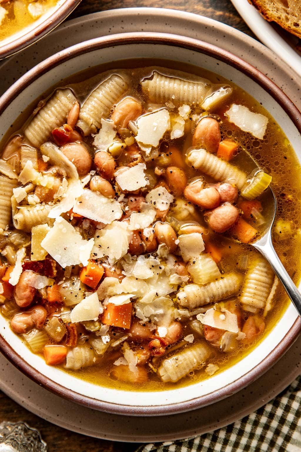 brothy bean & pasta soup