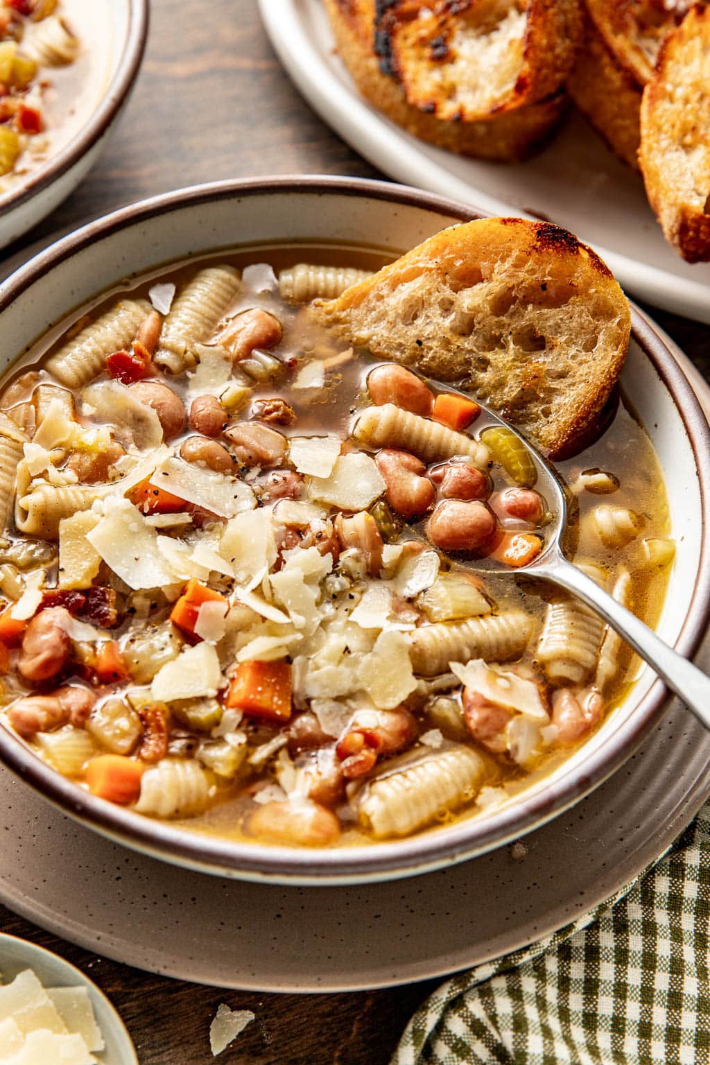 brothy bean & pasta soup