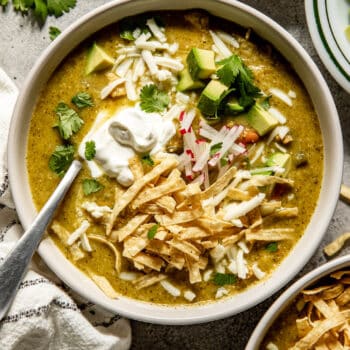 Green Chicken Enchilada Soup