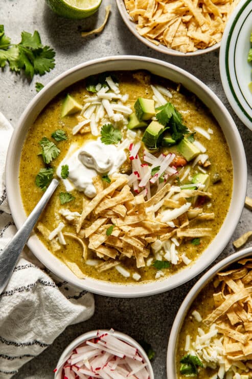 Green Chicken Enchilada Soup