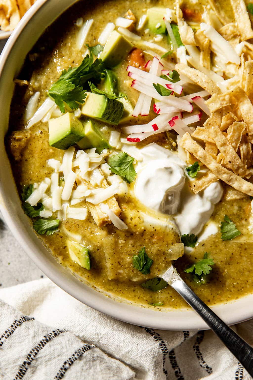 green chicken enchilada soup