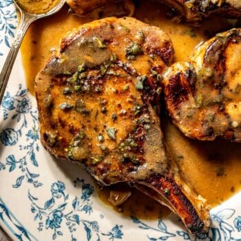 pan seared pork chops