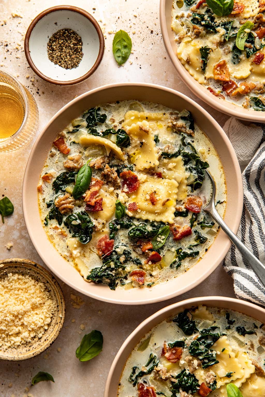 sausage ravioli soup