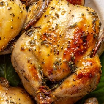 glazed cornish game hens
