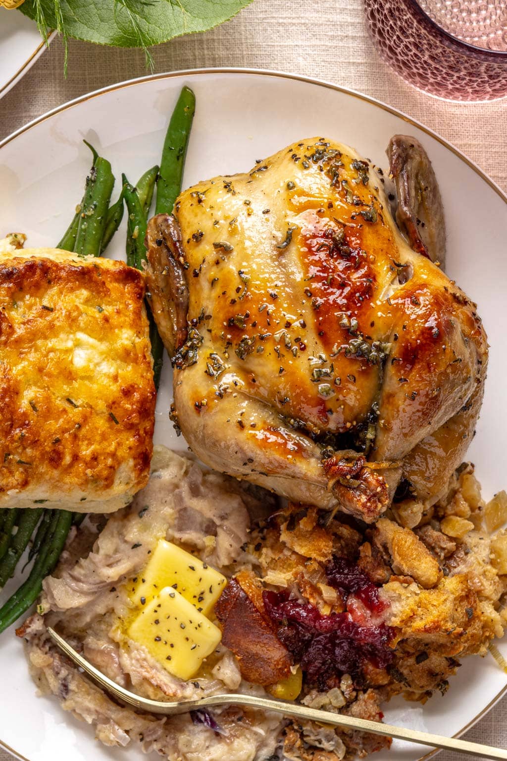 glazed cornish game hens