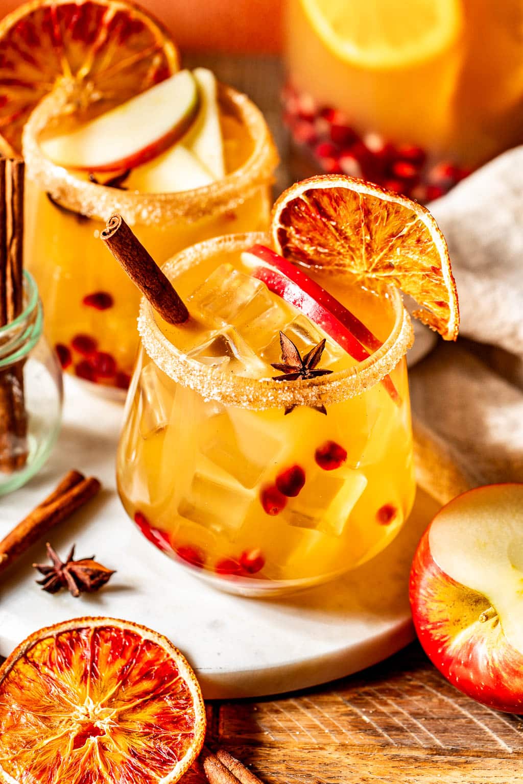Apple cider sangria