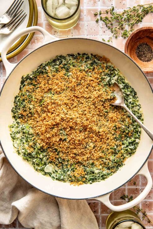 Creamed Spinach with Gruyere
