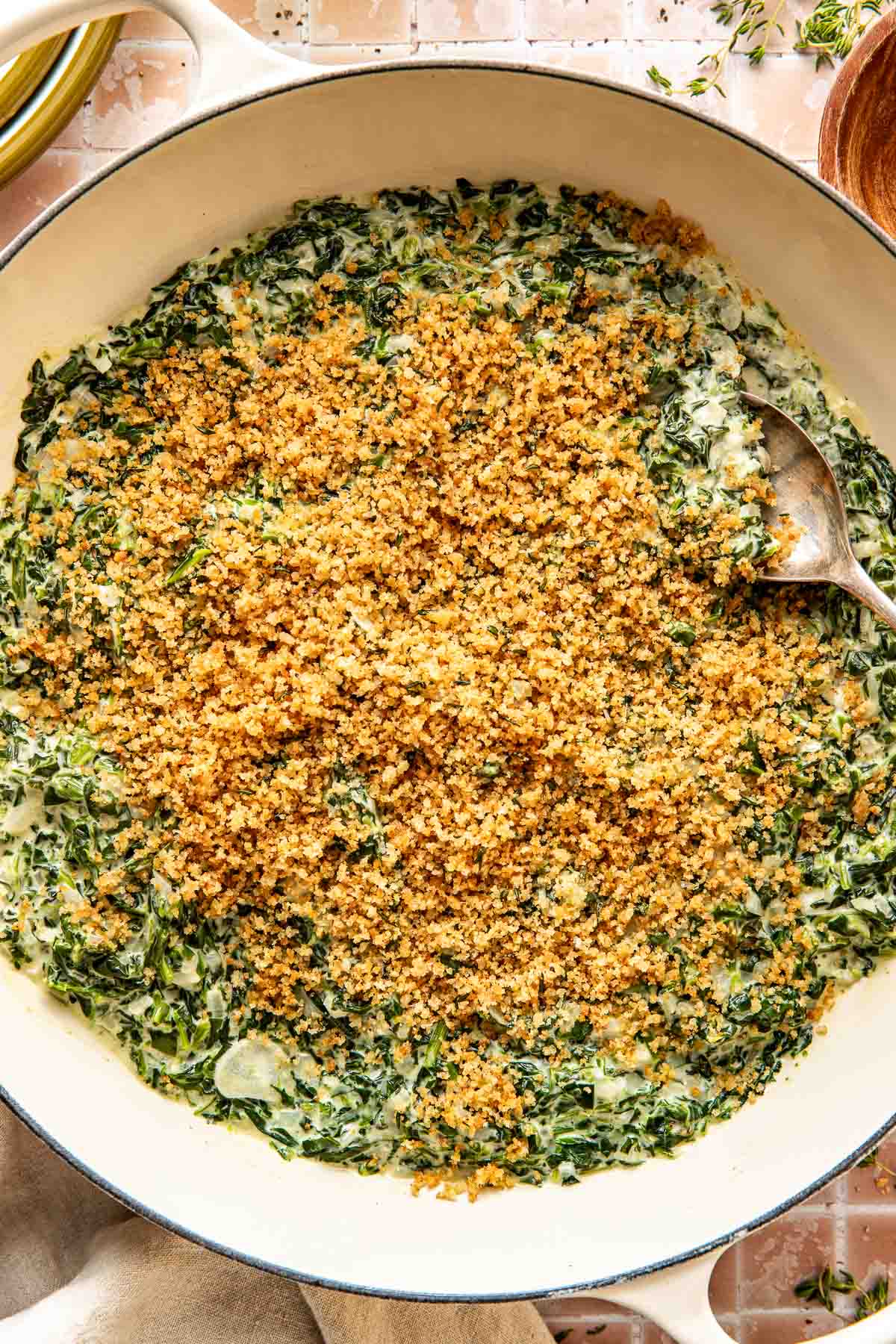 creamed spinach with gruyere