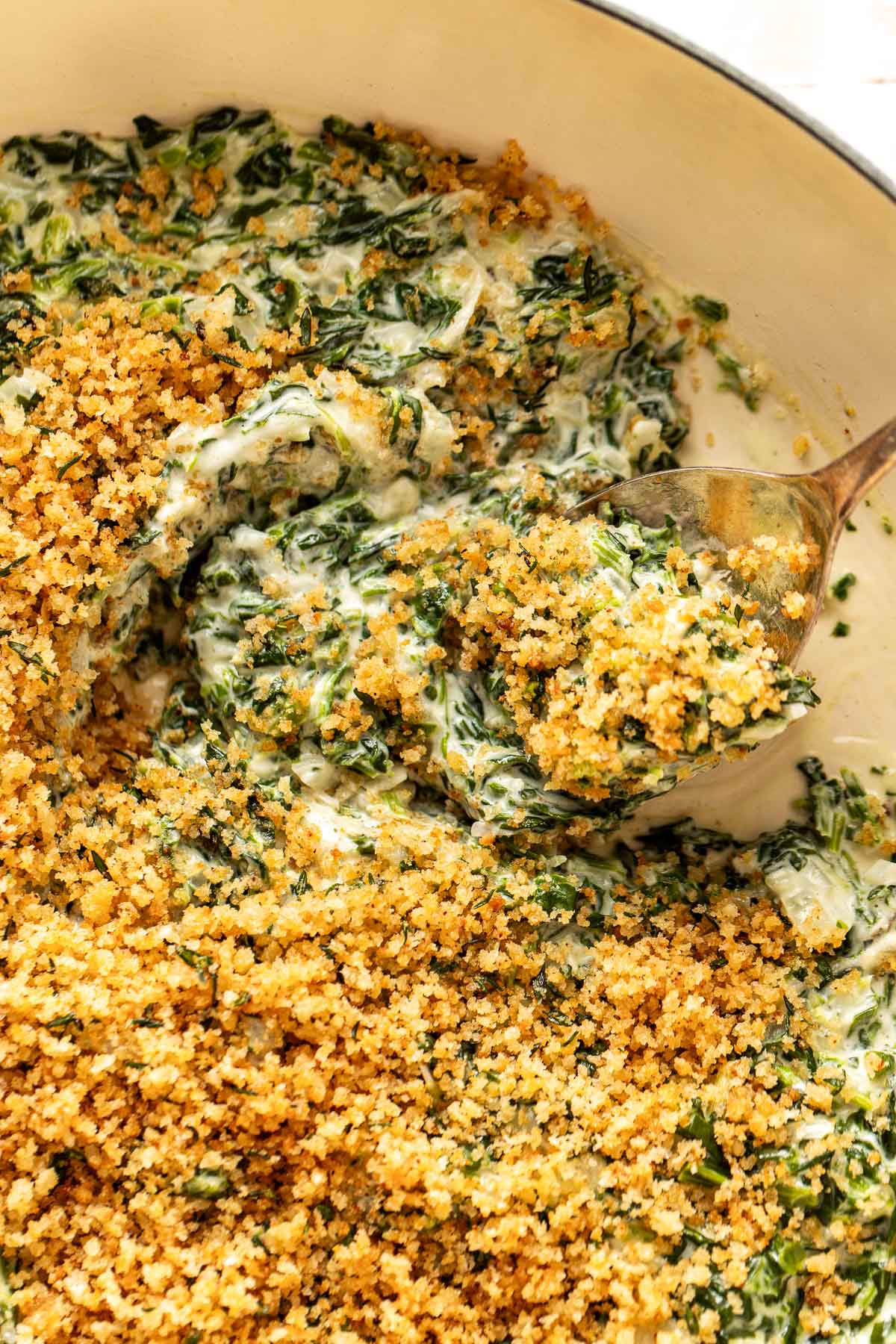 creamed spinach with gruyere