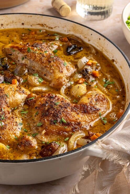 Coq au vin blanc