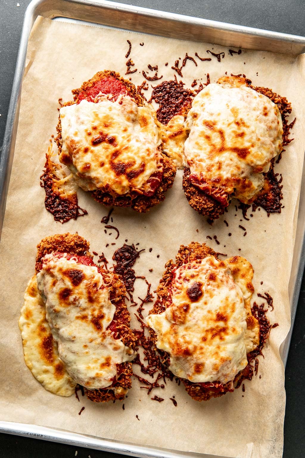 chicken parmesan after baking