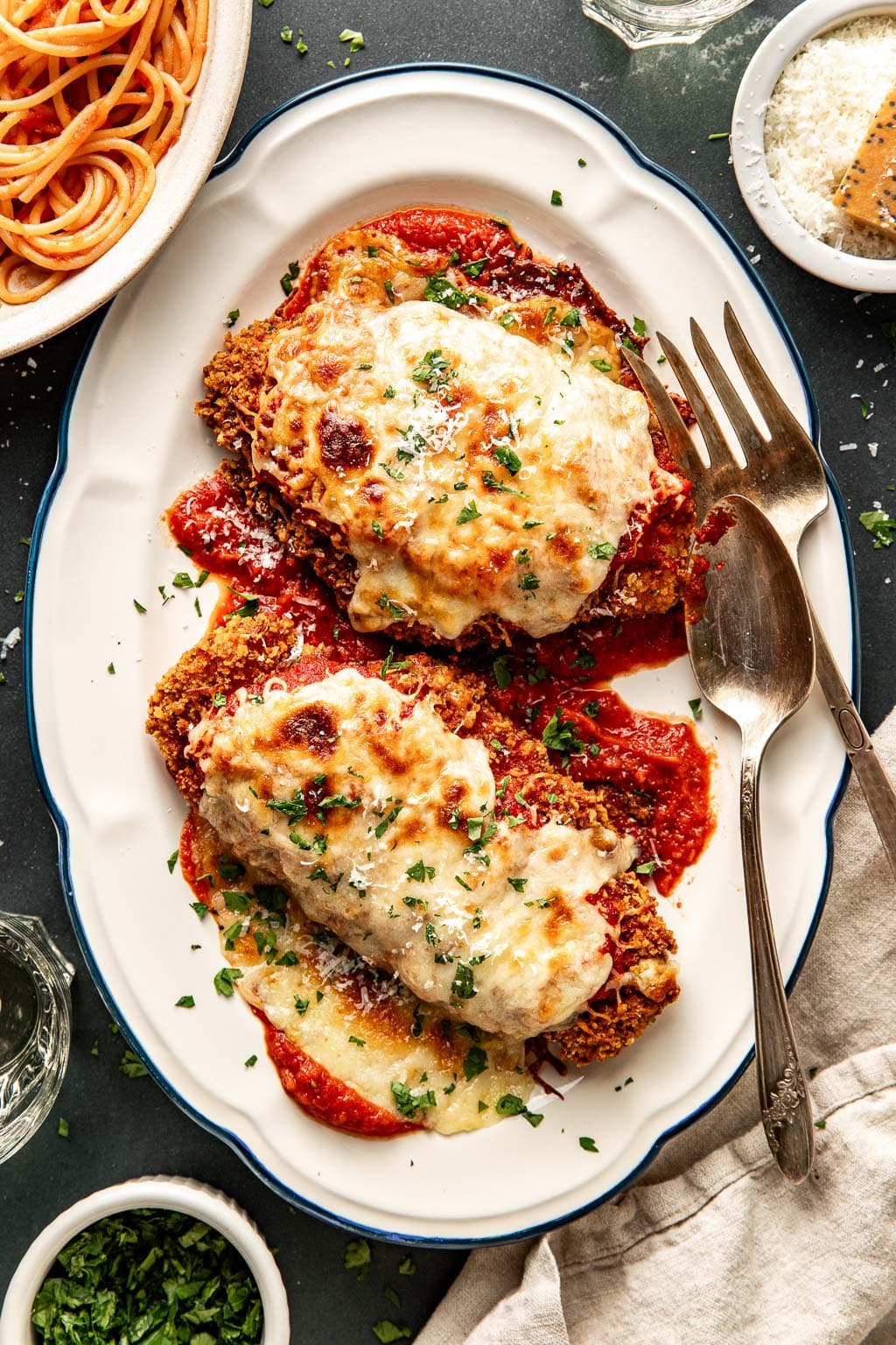 Insanely good chicken parmesan recipe