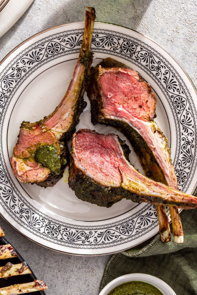 chermoula grilled rack of lamb