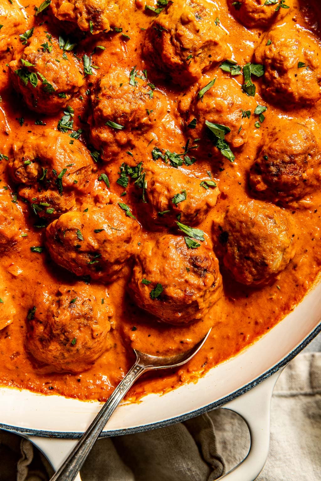 pepperoni meatballs in vodka sauce