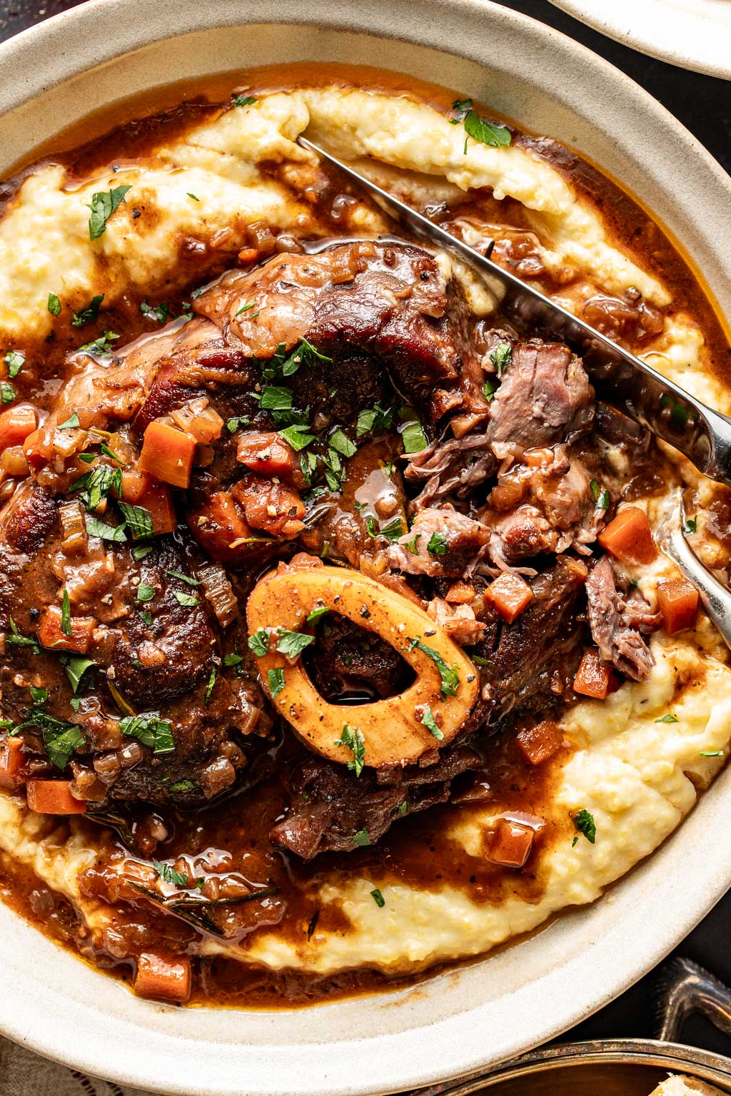 fall-off-the-bone tender braised beef shanks