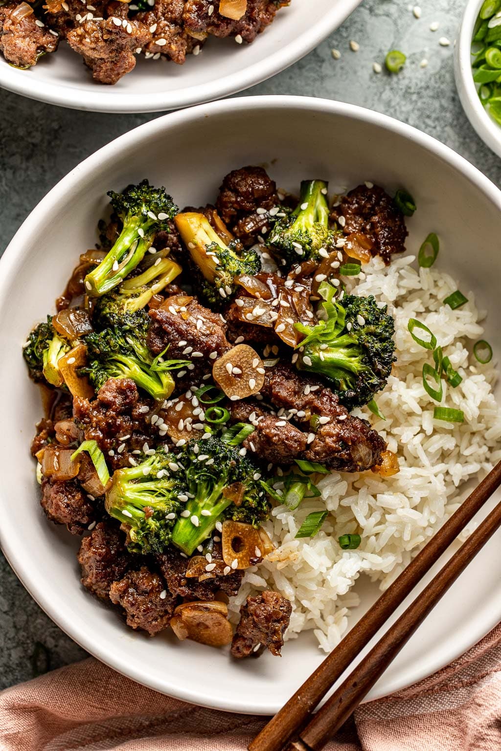 ground beef and broccoli
